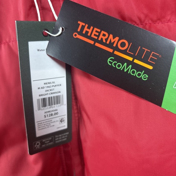 Alpine Design Puffer Jacket Men XL Crimson 1962 Retro Removable‎ Hood $128 NEW - Picture 4 of 11